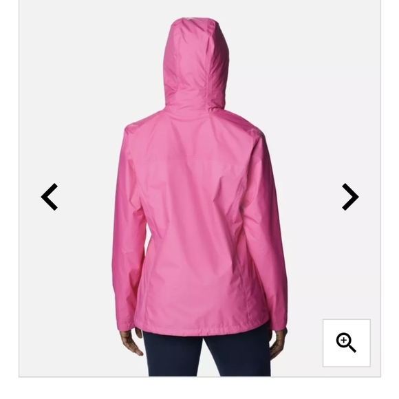 Columbia Waterproof Hooded Jacket pink women's size M - Picture 15 of 17